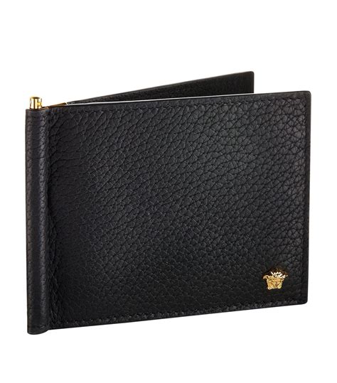 mens wallet versace|versace money clip wallet.